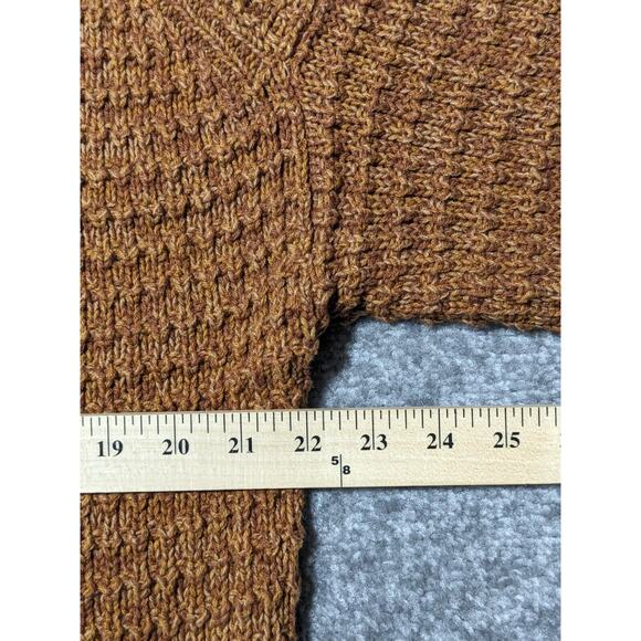Universal Thread Sweater Women Size L Caramel Brown Thick Knit Short Length R73 - Picture 9 of 11